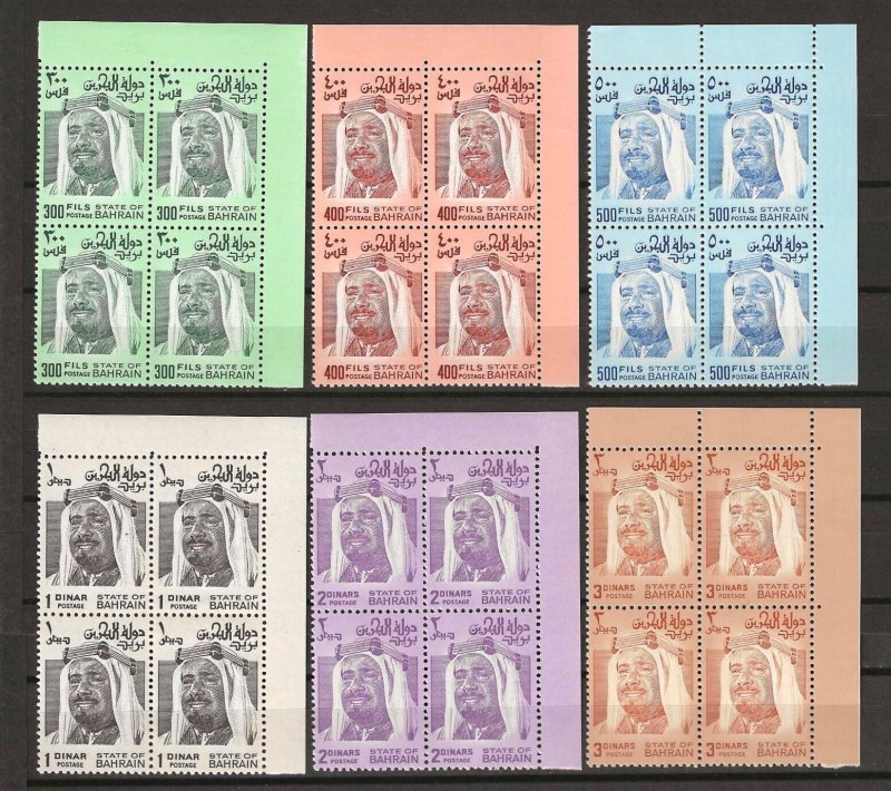 BAHRAIN 1980 SG 241/244c MNH
