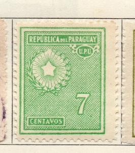 Paraguay 1927-30 Early Issue Fine Mint Hinged 7c. 125241