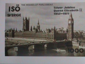 1977-ISO- SVERGE STAMP: QUEEN SILVER JUBILEE  MINT-NH S/SL IMPERF: SHEET