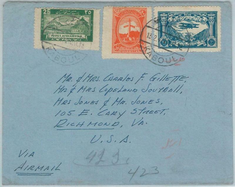 74908 - AFGHANISTAN  - POSTAL HISTORY -  COVER to the USA  1947