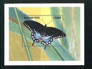 BURKINA FASO1998 BUTTERFLIESSHEETS of 9 +MSs#1108-1113 MNH