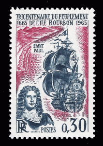 France 1965 Sc 1134 MNH VF Establishment of the Isle of Bourbon