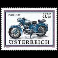 AUSTRIA 2002 - Scott# 1908 Puch Motorcycle Set of 1 LH