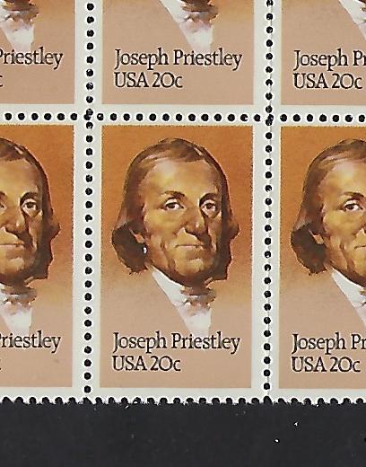 Catalog # 2038 Single Stamps Joseph Priestley Oxygen