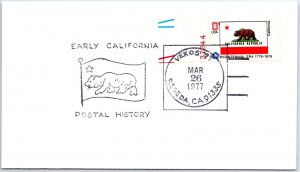 US SPECIAL EVENT COVER EARLY CALIFORNIA POSTAL HISTORY AT VEXOS RESEDA 1977 T4