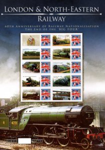 BC-113 GB 2007 London & north eastern no. 378  Smiler sheet UNMOUNTED MINT