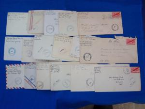 WW2: Naval Covers from US Navy LST-5, Grp 17 (S11949)