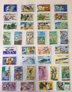 NIGERIA Biafra Sport Wildlife M&U Collection on Pages(Apx 280 Items)Apr543