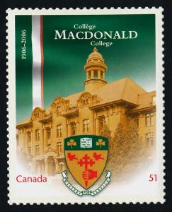 Canada 2172i MNH MacDonald College, Crest 