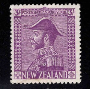 New Zealand Scott 183 MH*  1927 Impressive KGV in Admirals uniform stamp,