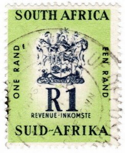 (I.B) South Africa Revenue : Duty Stamp R1 (1961)