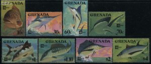 Grenada 1987, Capex, fish 8v, MNH