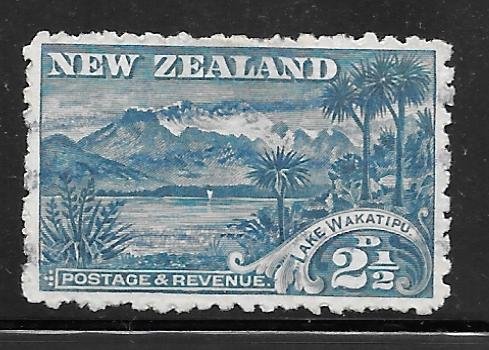 New Zealand 74: 2.5d Lake Wakatipu, used, F-VF