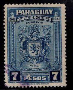 Paraguay Scott 397 Used coat of arms stamp