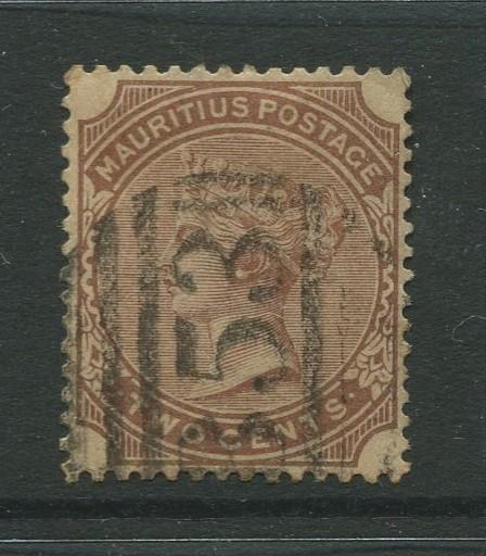 Mauritius #69 FU 1882  Single 2c Stamp