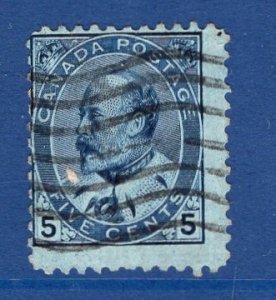 Canada   #91  used  1903  Edward VII   5c