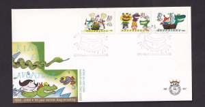 Netherlands #B721-B723  FDC 2000  nr 427  child welfare