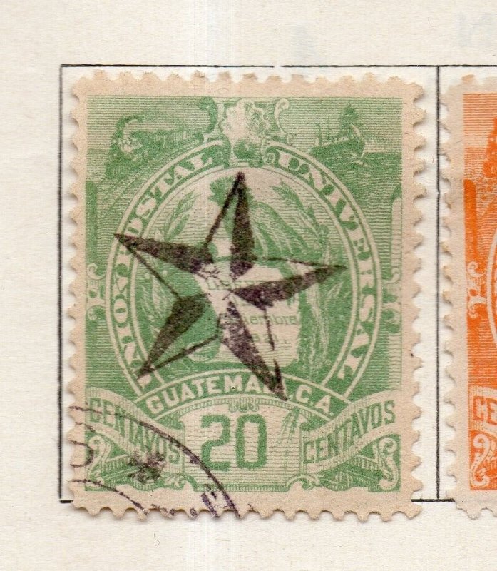 Guatemala 1886-94 Early Issue Fine Used 20c. Star Optd NW-217001 