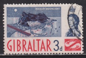 Gibraltar 151 The Rock By Moonlight 1960