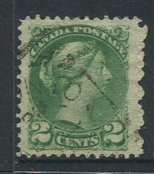 Canada -Scott 36 - Queen Victoria -1872 - Used - Single 2c Stamp