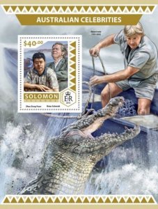 Solomon Islands - 2016 Australian Celebrities-Souvenir Sheet-SLM16525b