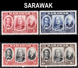 Sarawak Scott 155-58 complete set F to VF mint OG NH. Lot #A.  FREE...