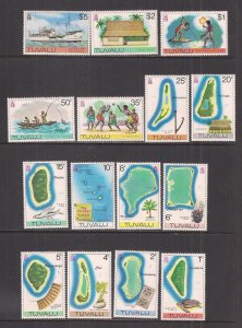 TUVALU SC# 23-37   FVF/MNH 1976