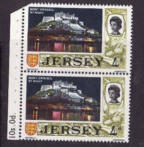 Jersey-Sc11b- id6-unused NH booklet pane-Mont Orgueil-1963-