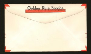 USA Vintage George Berry Poultryman Quincey Illinois Advertising Envelope Unused