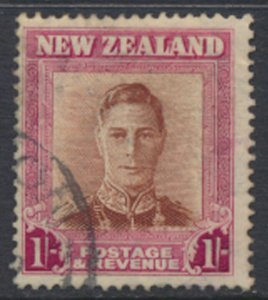 New Zealand  SC# 265  SG 686  Used  Plate 1 GVI Definitive 1947 see details &...