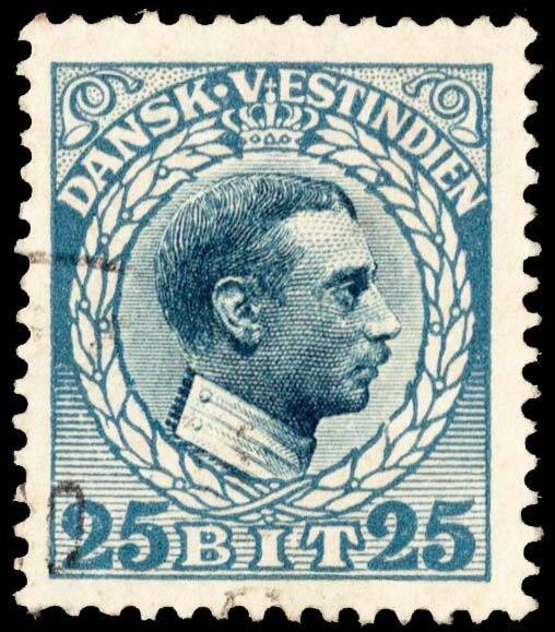 Danish West Indies Scott 55 Used.