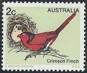 Scott: 714 - Australia - Australian Birds: Crimson Finch, MNH