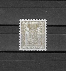 NEW ZEALAND FISCAL 1931/40 SG F185 MNH Cat £250 