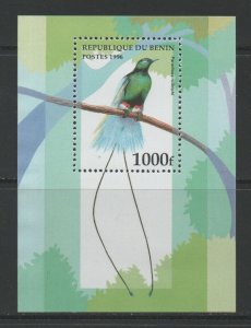 Thematic Stamps Animals - BENIN 1996 BIRDS MS mint