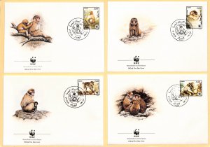Algeria Algerie WWF World Wild Fund for Nature FDC Barbary macaque monkey