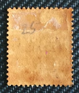 Malaya 1889 PERAK opt SS QV 1c on 2c MH Gum toning SG#40 M3187  