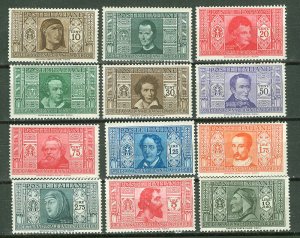 Italy # 268-79 Dante Society (12) Mint NH