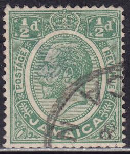 Jamaica 101 USED 1921 King George V ½d