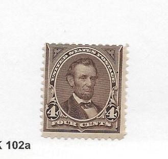 United States, 269, 4c Lincoln Dark Brown Fine Single, **VLH**