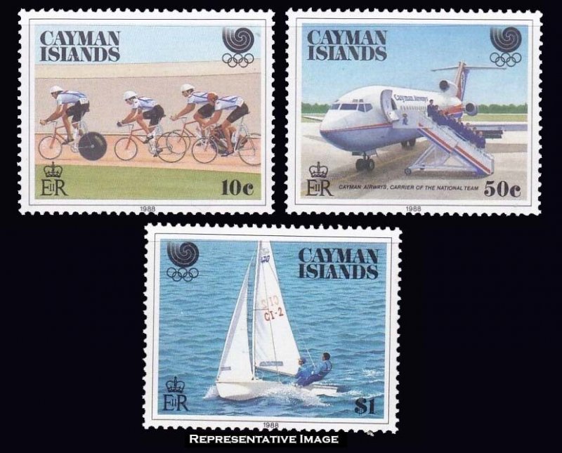 Cayman Islands Scott 598-601 Mint never hinged.