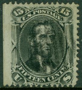 USA : 1867. Scott 98 Used. Very Fresh stamp with deep color. Catalog $275.00.