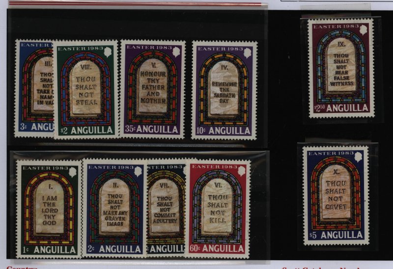 Anguilla #520-535  Single (Complete Set)