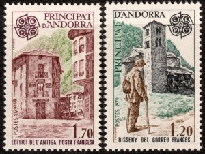 Andorra (French) #269-270  MNH - Europa Postal Service (1979)