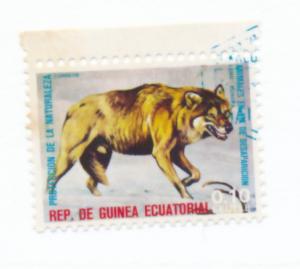 Equatorial Guinea 1974 Scott 74189 CTO - Endangered species, Lobo, Wolf