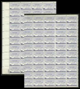 UNITED STATES (50) Complete Sheets Stamps ALL Mint Never Hinged FV=$99+