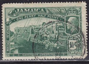 Jamaica 77 USED 1919 World War I Contingent Embarking 1½d
