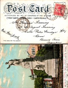 1906 Cuba Picture Postcard to Argentina ( Postal History ), 1906