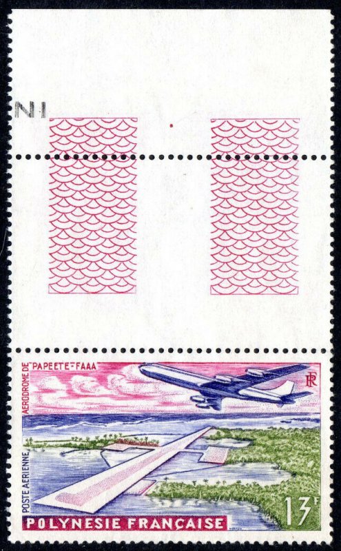 French Polynesia C28, MNH. Airport, Papeete, 1960