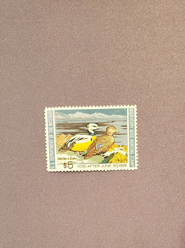 RW40, Stellar's eider, Mint OGNH, VF, CV $20.00