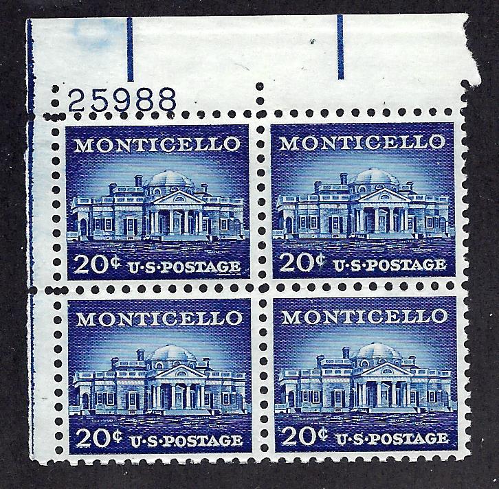 1047 Mint,OG,NH... Plate Block of 4